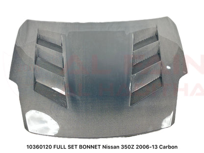 Nissan 350Z Full Set Bonnet 2006-2013 ABS Plastic Carbon Fiber