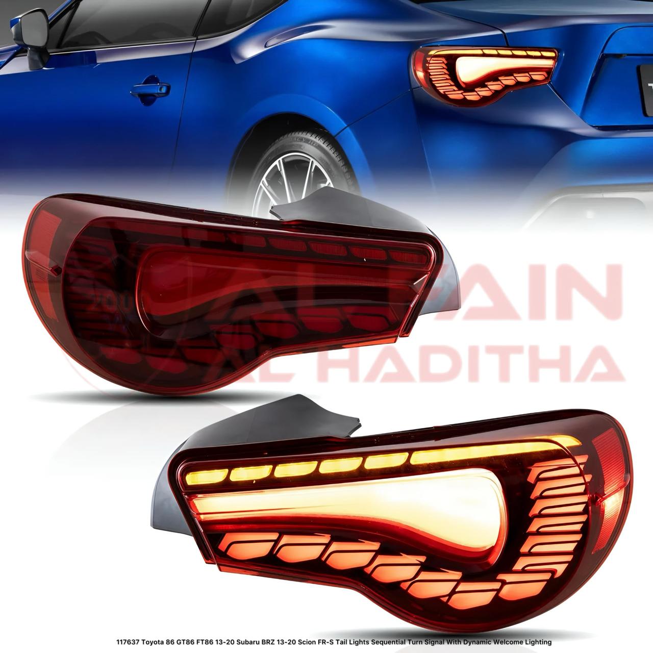 Toyota 86 GT86 FT86 Subaru BRZ Scion FR-S 2013-2020 LED Tail Light Sequential Turn Signal