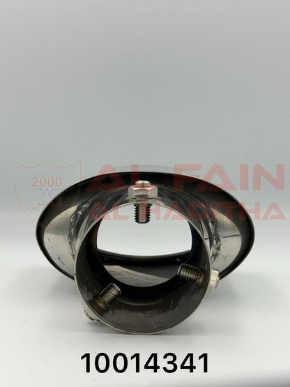 Universal Car Muffler HKS Style Silver Single Outlet M67414