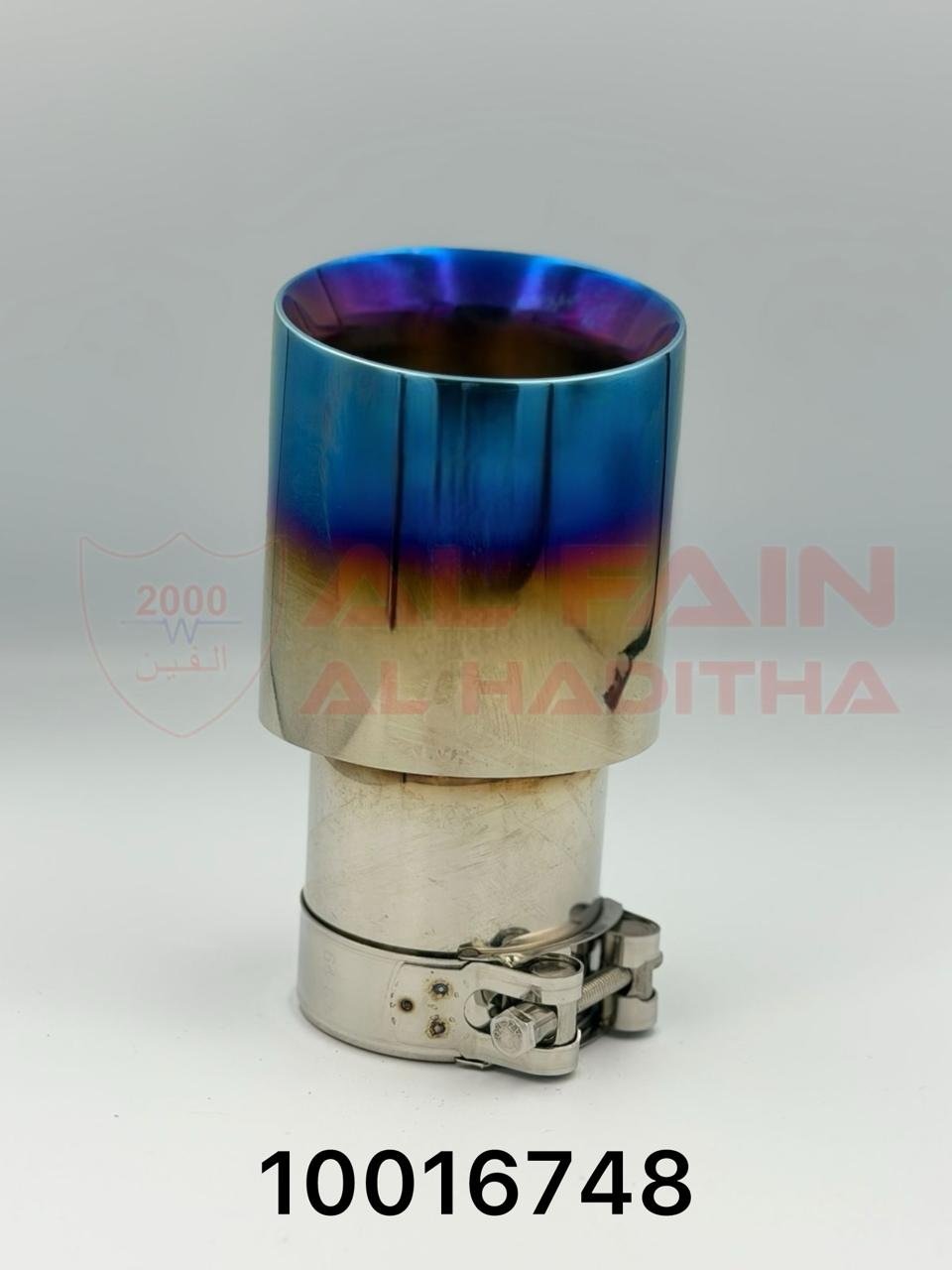 Universal Car Muffler MT4 Single Blue Stainless Steel 10016748