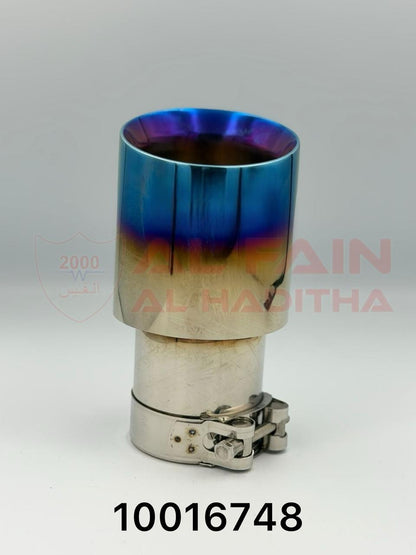 Universal Car Muffler MT4 Single Blue Stainless Steel 10016748