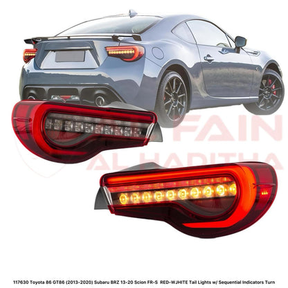 Toyota 86 GT86 Subaru BRZ Scion FR-S Red Tail Light 2013-2020