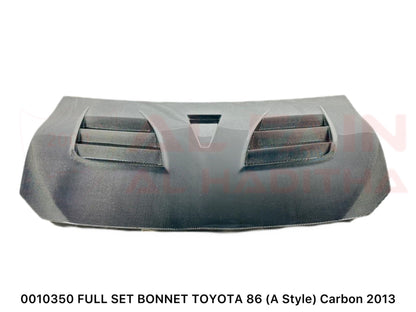 Toyota 86 Bonnet 2013 A Style Carbon Fiber ABS Plastic 0010350