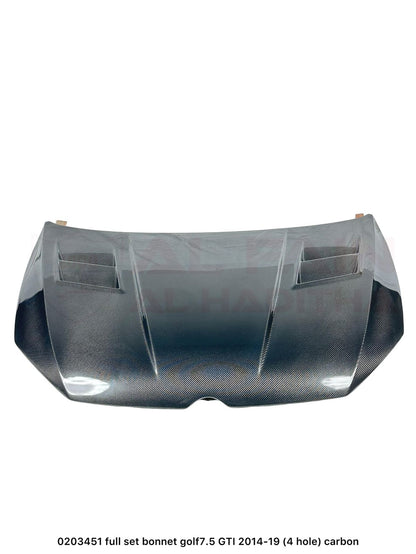 Volkswagen Golf 7/7.5 GTI Carbon Fiber Bonnet 2014-2020 4-Hole