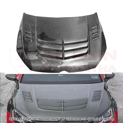Volkswagen Golf GTI Bonnet 2014-2019 Carbon Fiber