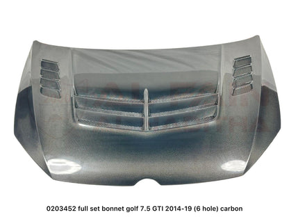 Volkswagen Golf GTI Bonnet 2014-2019 Carbon Fiber