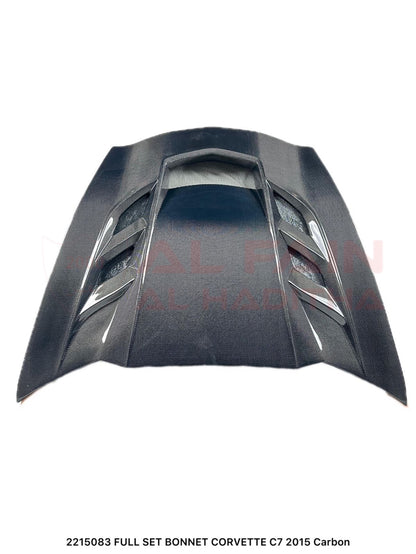 Chevrolet Corvette C7 Full Set Bonnet 2015 Carbon Fiber ABS Plastic