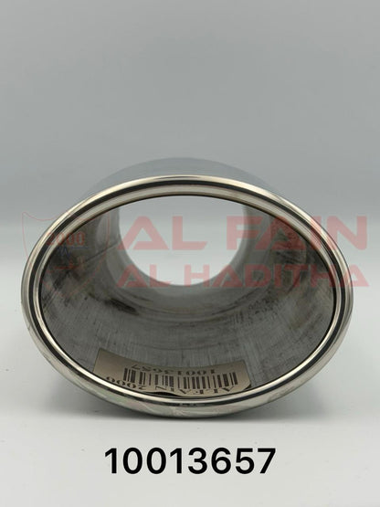Universal Car Muffler C067 TRD Style Silver Single Outlet 10013657