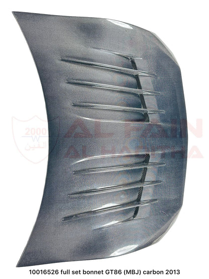 Toyota 86 Full Set Carbon Fiber Bonnet 2013+ MBJ Style