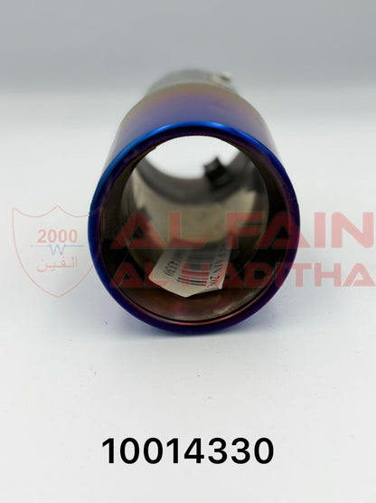 Universal Car Muffler Blue HKS Style Single Outlet M18313