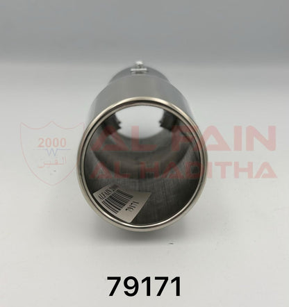 Universal Car Muffler Chrome Finish 79171 Stainless Steel