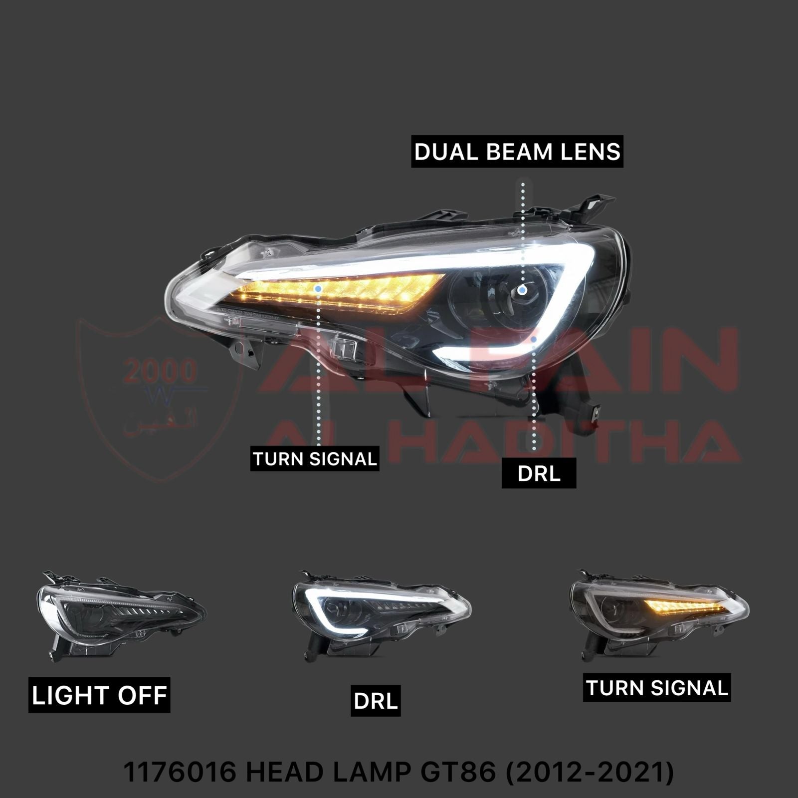 Toyota GT86 2012-2021 Head Lamp LED