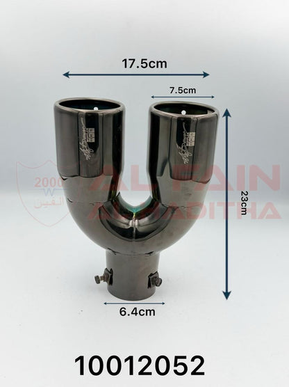 Universal Car Muffler M009 Black Double 10012052