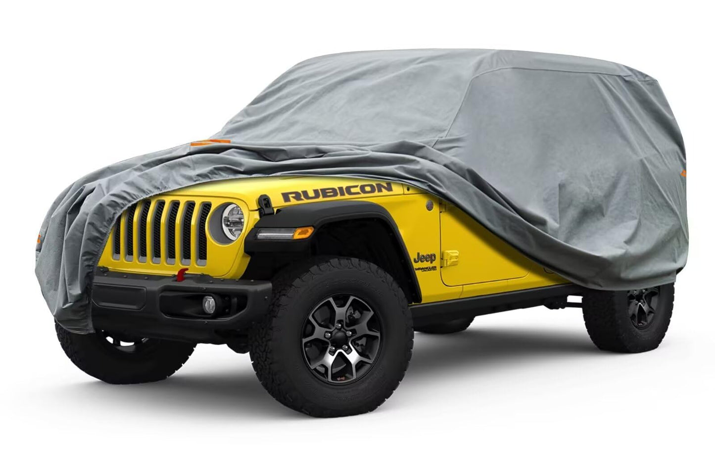kayme 6 Layers Car Cover Waterproof All Weather for Automobiles, Outdoor Full Cover Rain Sun UV Protection with Zipper Cotton, Universal Fit for Sedan (178"-185")