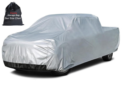 kayme 6 Layers Car Cover Waterproof All Weather for Automobiles, Outdoor Full Cover Rain Sun UV Protection with Zipper Cotton, Universal Fit for Sedan (178"-185")