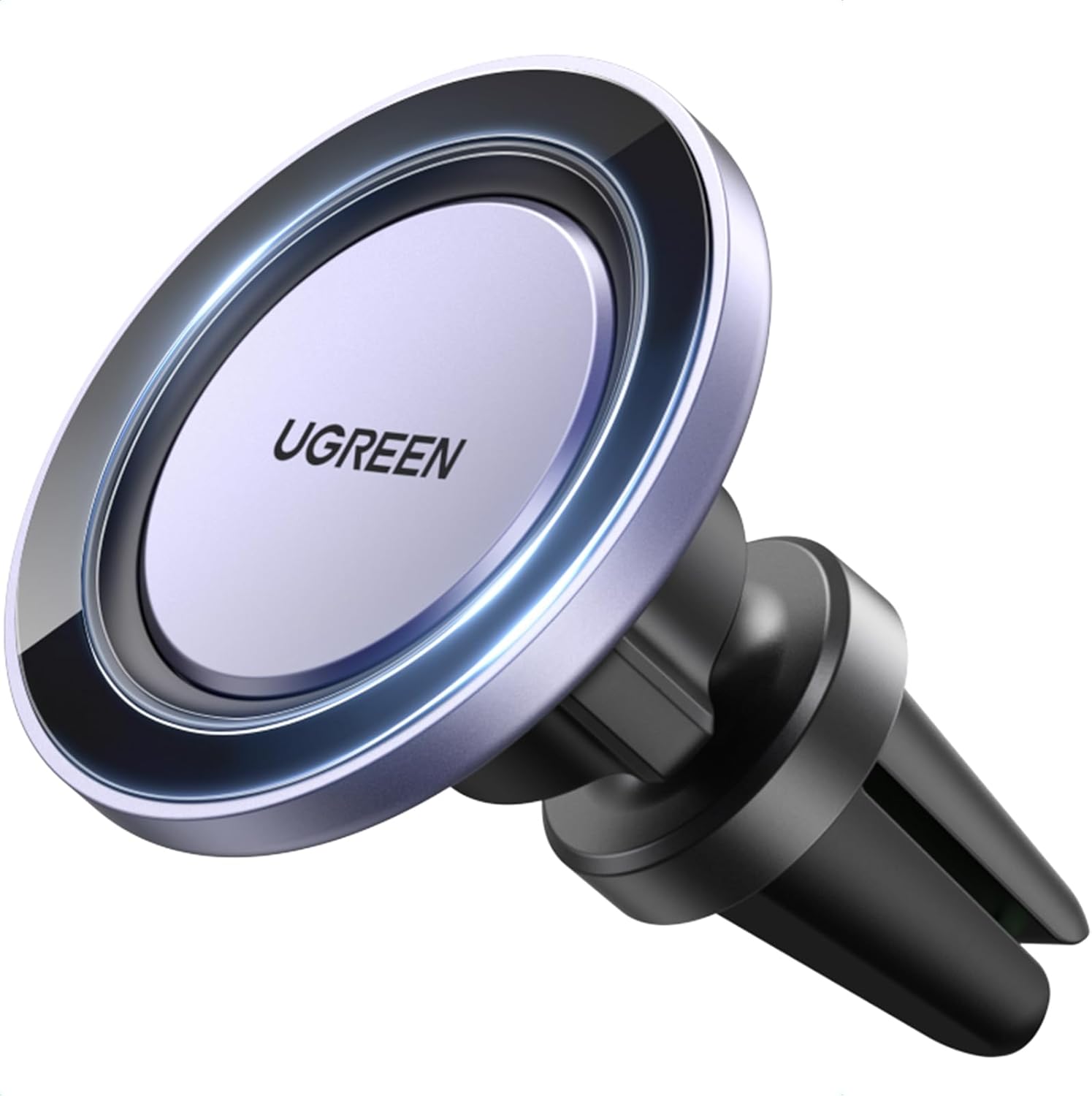 UGREEN MagSafe Car Phone Holder Car Mount, [360° Rotation Super Stable], Magnetic One-hand Operation, No Blocking Air Vent Silicone Clip Accessories, Fit for iPhone 17/16/15/14, Samsung S25/24/23
