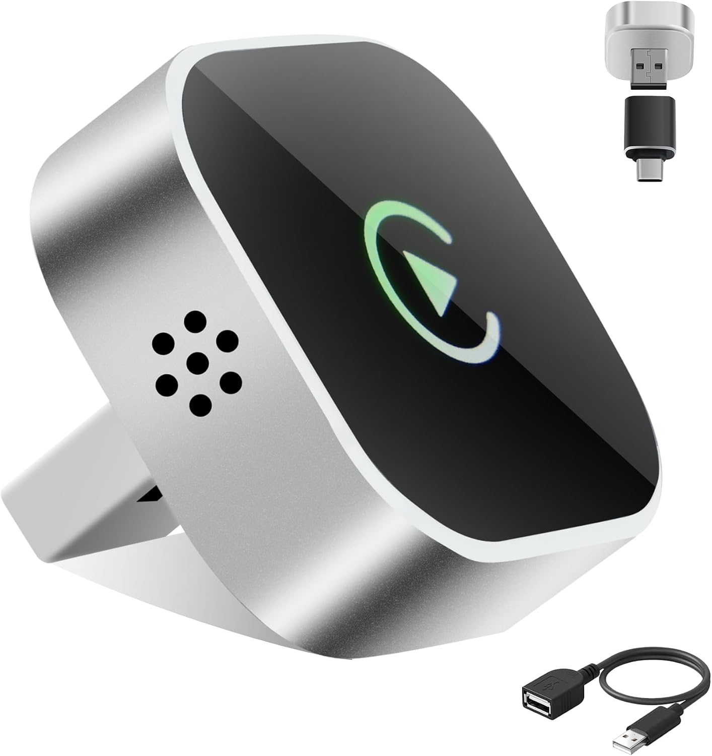 Wireless CarPlay Adapter for iPhone & Android Auto 2-in-1, Upgrade Wired to Wireless with Auto-Connect, Plug & Play USB/Type C for Cars with Built-in Wired CarPlay, Lifetime OTA Updates