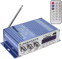 مضخم صوت ستيريو رقمي هاي فاي 12 فولت USB SD DVD FM راديو MP3 بلوتوث 2 قناة شاشة رقمية مشغل طاقة للسيارة / القارب / الدراجات النارية - ازرق