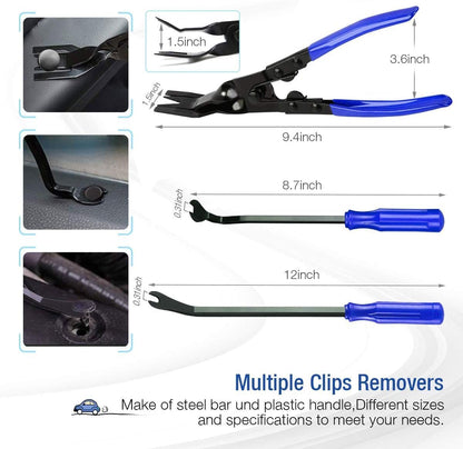 Trim Removal Tools, Car Clamps Fastener Removal Set, Car Panel Door Audio Dashboard Trim Removal Tool Kit, Car Removal Clamps, Plastic Pry Tool, Car Interior Removal Kit