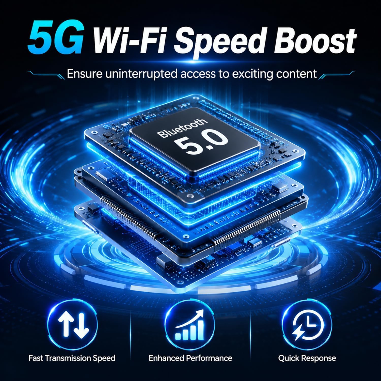 محول كاربلاي لاسلكي 4 في 1، لسيارات كاربلاي السلكية في المصنع، ثابت 5.8Ghz، انعكاس الشاشة، اندرويد اوتو، مكالمات بلوتوث، عالمي لايفون واندرويد (اسود)