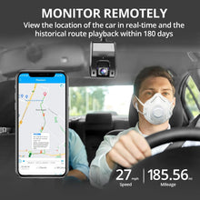 JC400P Dash Cam Live Video 4G, GPS Real Time Monitor 24H Remotely, Front and Inside Camera, Night Version- with SOS Alert, Fence Alert, 180-Day Playback