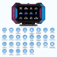شاشة عرض علوية للسيارة HUD عرض أمامي OBD مقياس متعدد الوظائف مقياس رقمي متعدد الوظائف مقياس رقمي GPS عداد سرعة السيارة مقياس الميل عالمي