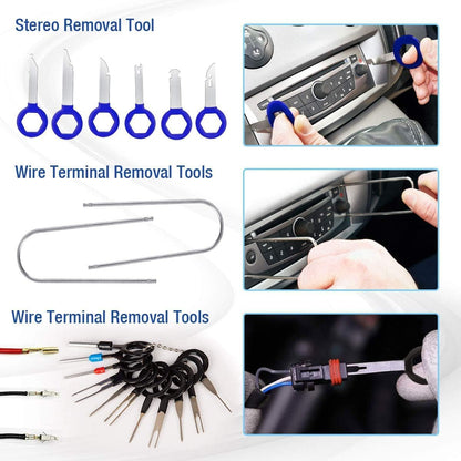 Trim Removal Tools, Car Clamps Fastener Removal Set, Car Panel Door Audio Dashboard Trim Removal Tool Kit, Car Removal Clamps, Plastic Pry Tool, Car Interior Removal Kit