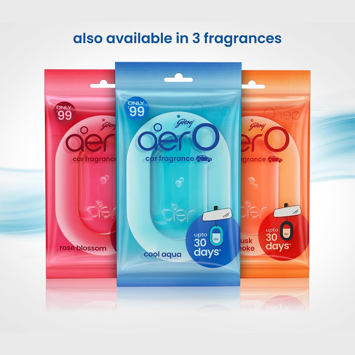 Godrej aer O – Hanging Car Air Freshener | Car Accessories | Musk After Smoke (7.5g)