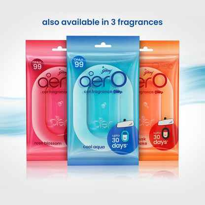 Godrej aer O – Hanging Car Air Freshener | Car Accessories | Musk After Smoke (7.5g)
