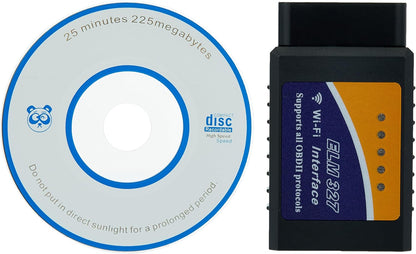 محول الماسح الضوئي اللاسلكي WiFi OBD2 من هاي اوكتان، قارئ رمز التشخيص التلقائي واداة المسح الضوئي لانظمة iOS وAndroid وWindows، قارئ وماسح ضوئي لفحص محرك السيارة إصدار عام 1996 والمركبات الأحدث