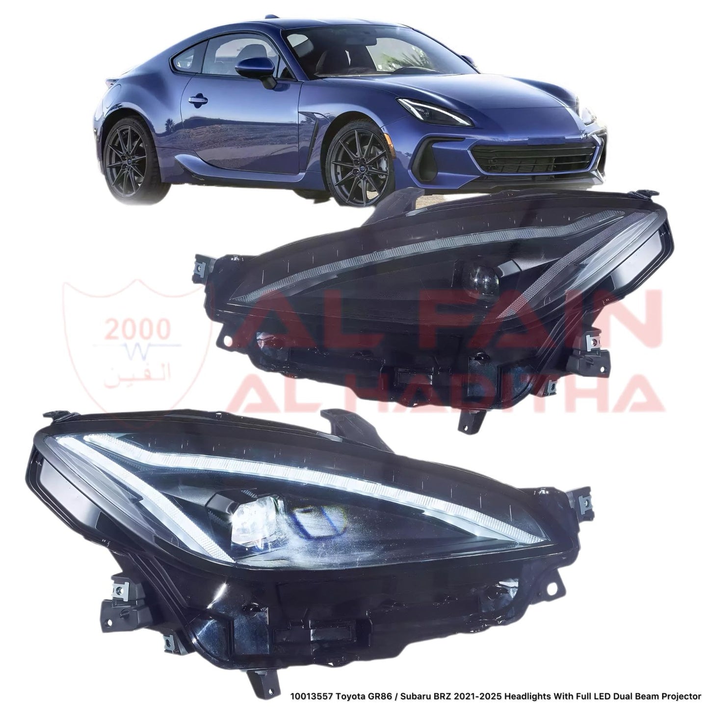 Toyota GR86 Subaru BRZ 2021-2025 Full LED Dual Beam Projector Headlights