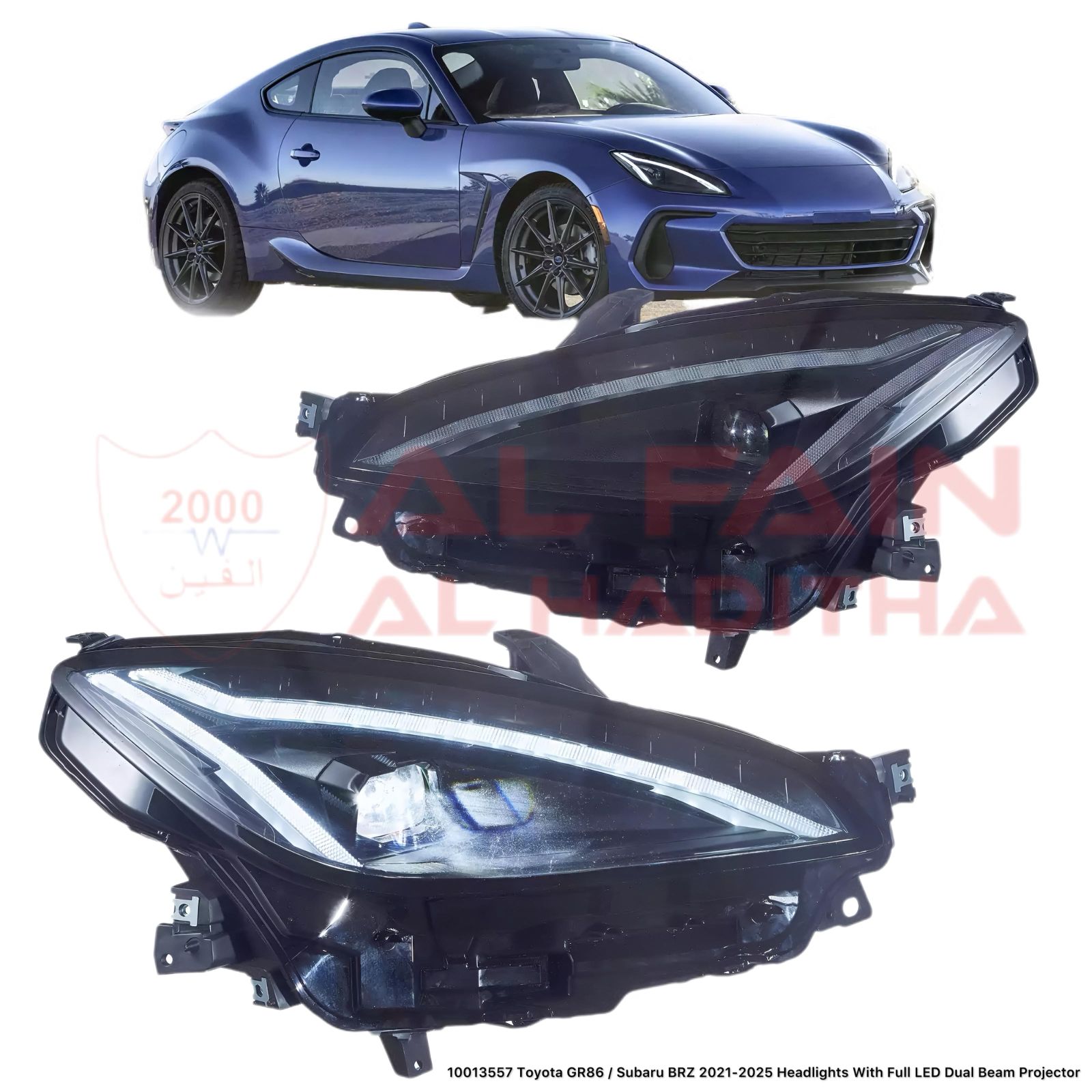 Toyota GR86 Subaru BRZ 2021-2025 Full LED Dual Beam Projector Headlights