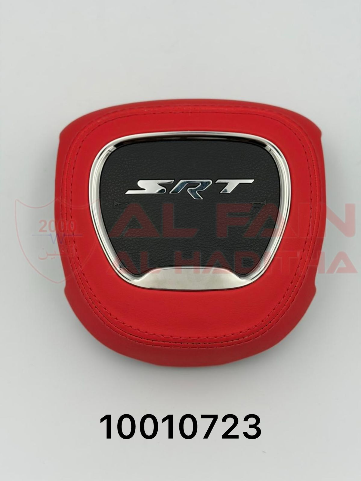 Dodge Charger SRT Style Airbag Cover Black Red Leather
