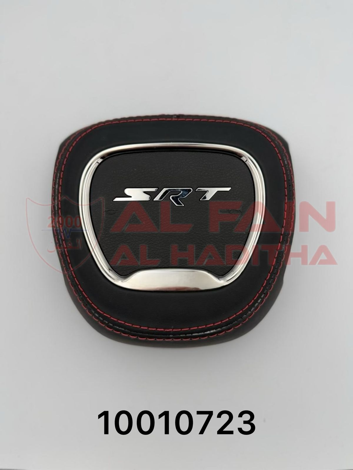 Dodge Charger SRT Style Airbag Cover Black Silver Leather
