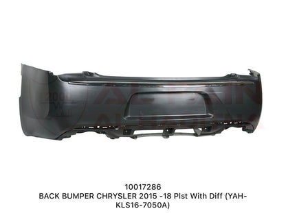 Chrysler 2015-2018 Rear Bumper With Diffuser ABS Plastic