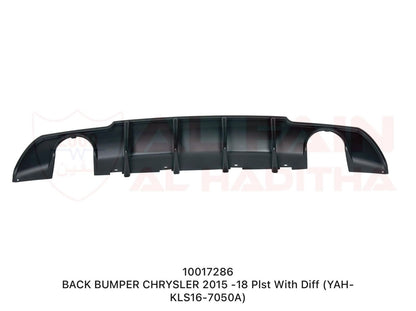 Chrysler 2015-2018 Rear Bumper With Diffuser ABS Plastic