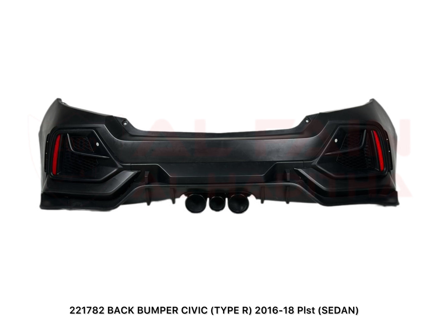 Honda Civic Type R Rear Bumper 2016-2018 ABS Plastic Pist