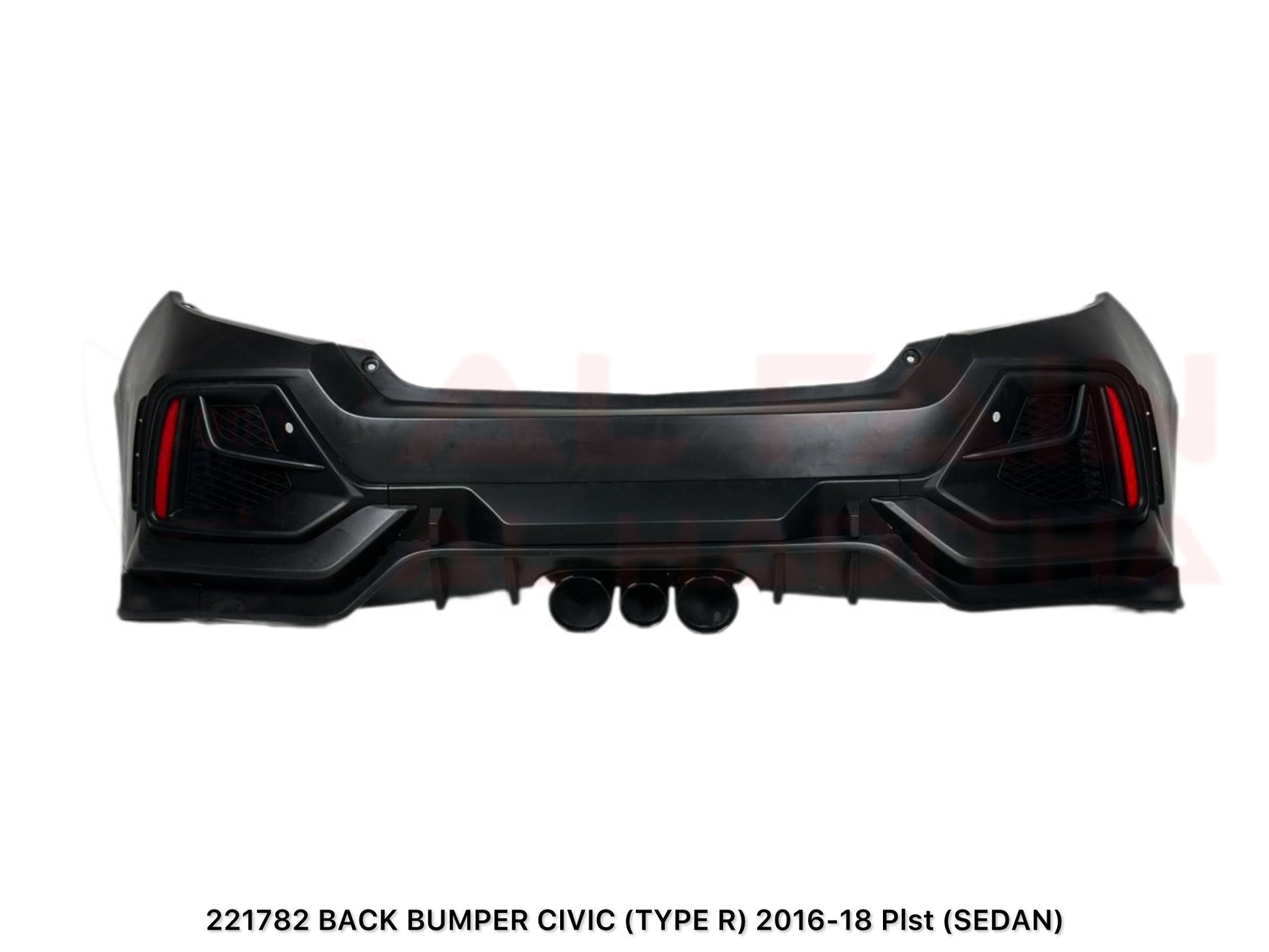 Honda Civic Type R Rear Bumper 2016-2018 ABS Plastic Pist