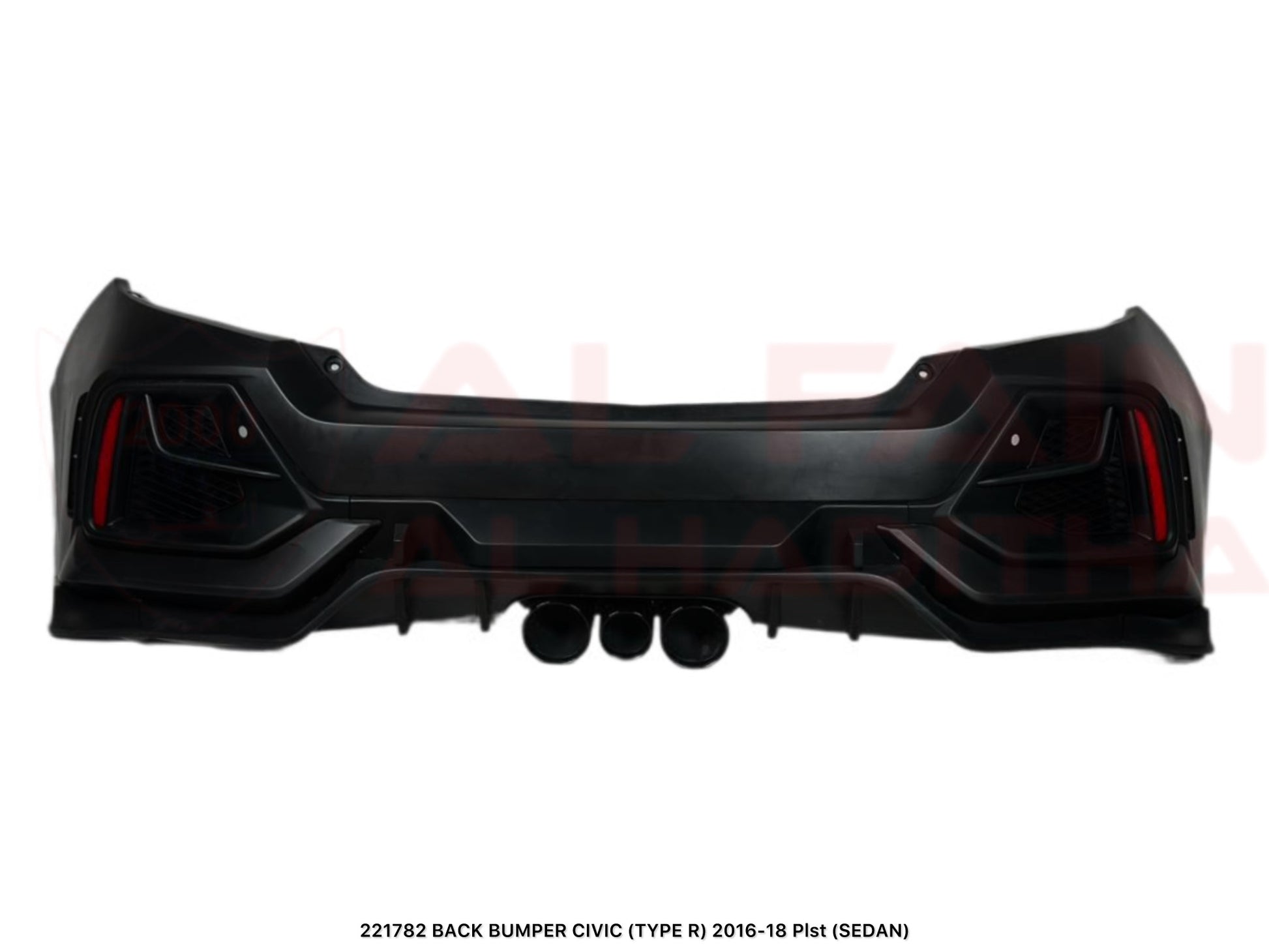 Honda Civic Type R Rear Bumper 2016-2018 ABS Plastic Pist