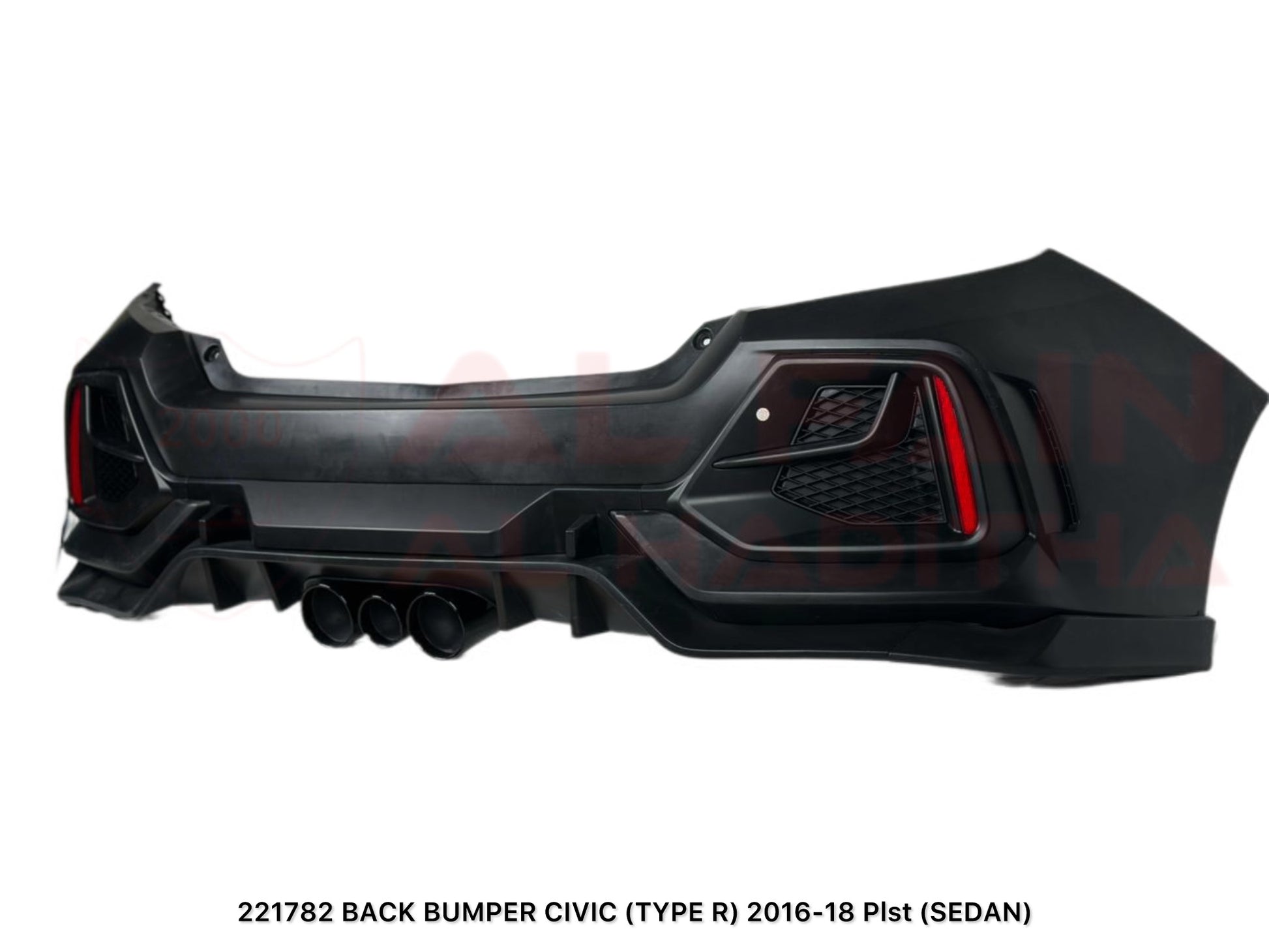 Honda Civic Type R Rear Bumper 2016-2018 ABS Plastic Pist