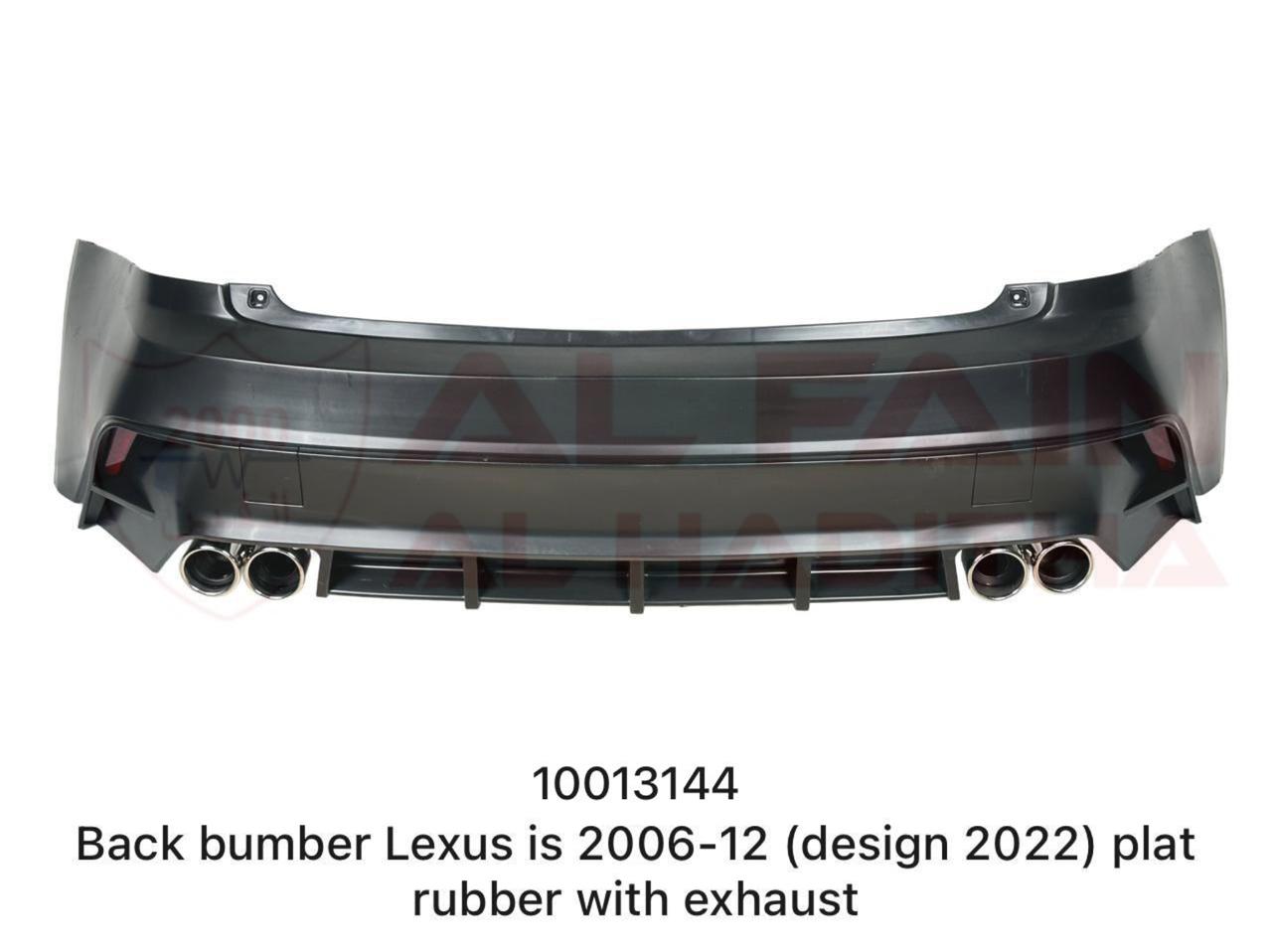 Lexus IS Rear Bumper 2006-2012 ABS Plastic 2022 Design With Exhaust