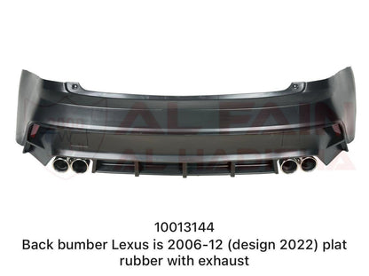 Lexus IS Rear Bumper 2006-2012 ABS Plastic 2022 Design With Exhaust