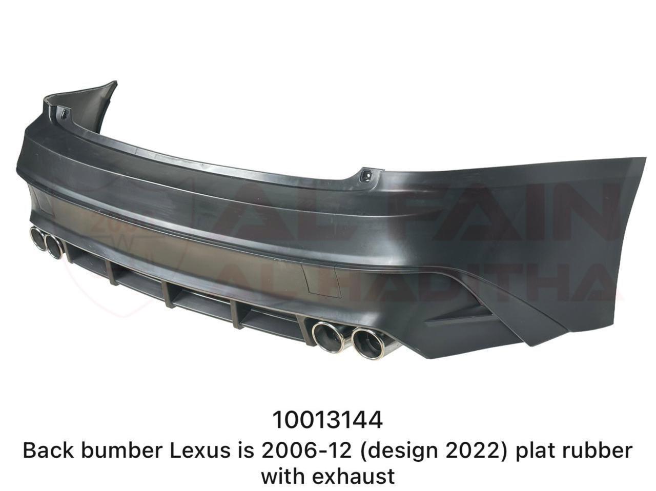 Lexus IS Rear Bumper 2006-2012 ABS Plastic 2022 Design With Exhaust