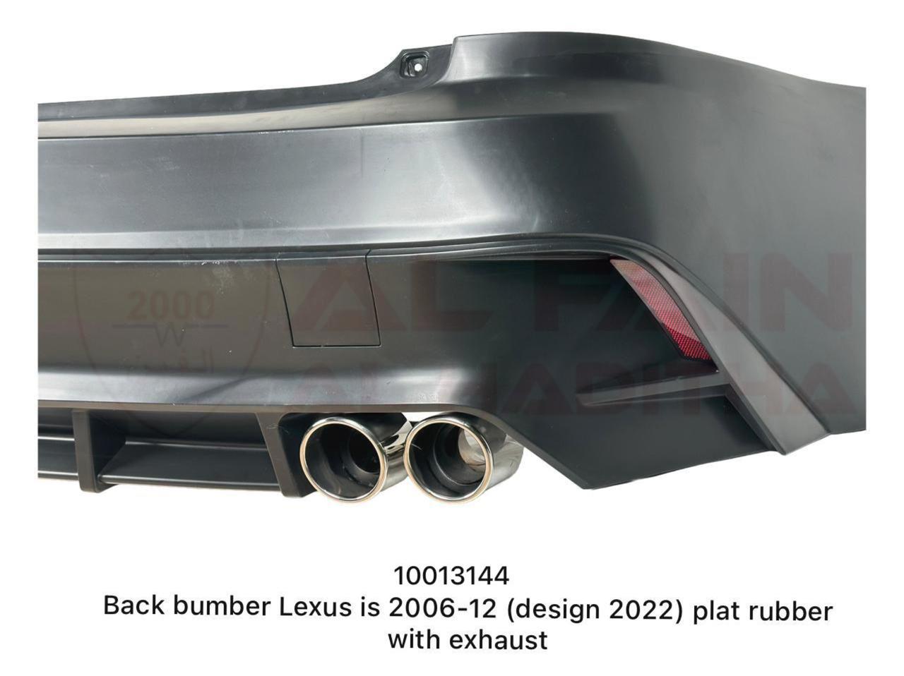Lexus IS Rear Bumper 2006-2012 ABS Plastic 2022 Design With Exhaust