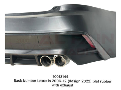 Lexus IS Rear Bumper 2006-2012 ABS Plastic 2022 Design With Exhaust
