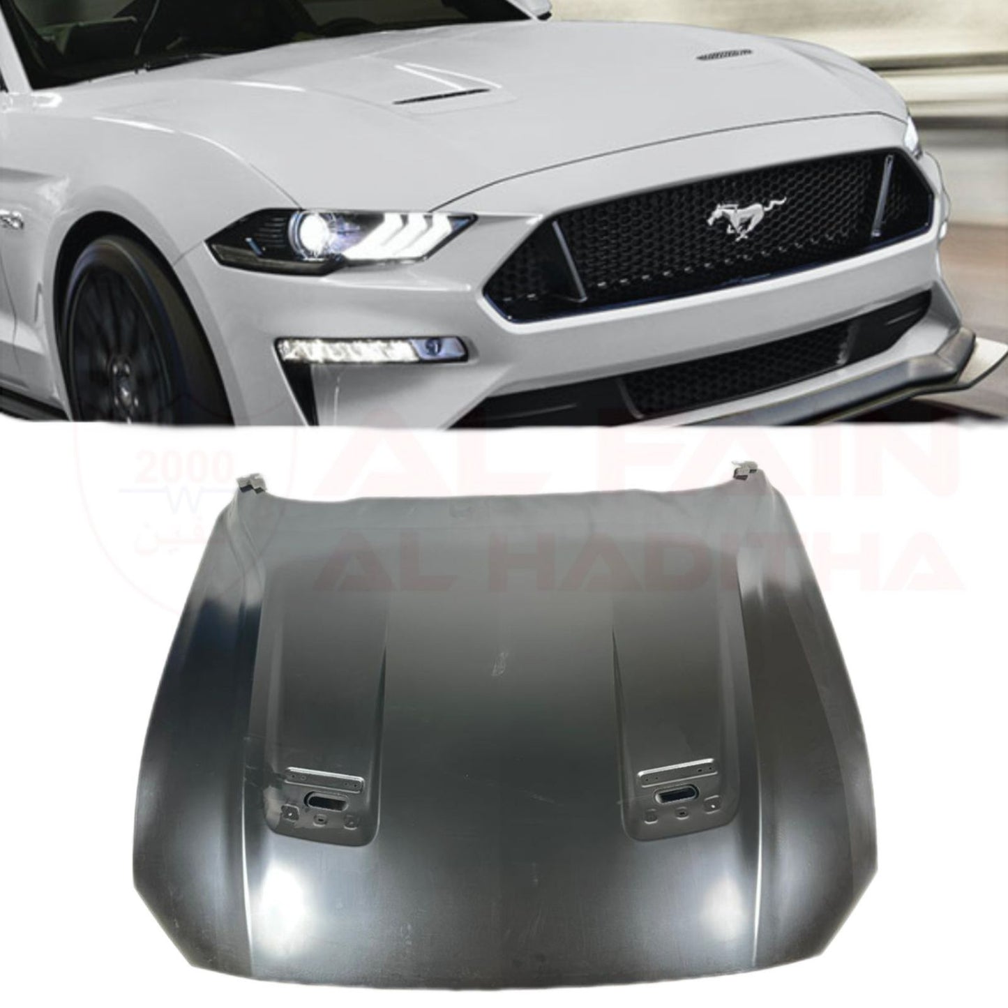 Ford Mustang 2018 Original Aluminum Bonnet With Hole
