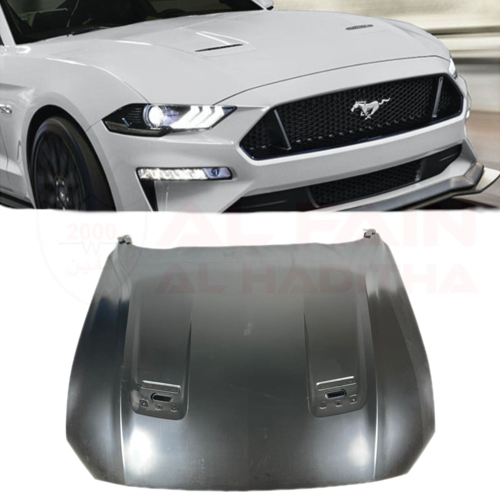 Ford Mustang 2018 Original Aluminum Bonnet With Hole