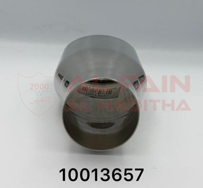 Universal Car Muffler C067 TRD Style Silver Single Outlet 10013657