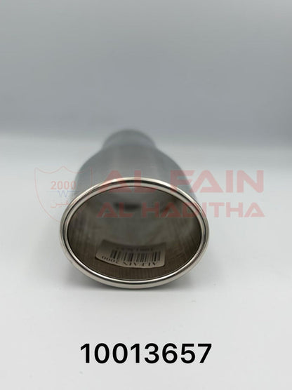 Universal Car Muffler C067 TRD Style Silver Single Outlet 10013657