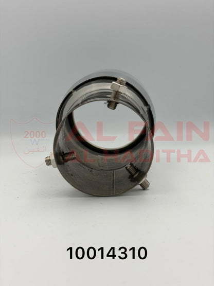 Universal Car Muffler M7032 HKS Style Silver Single Outlet